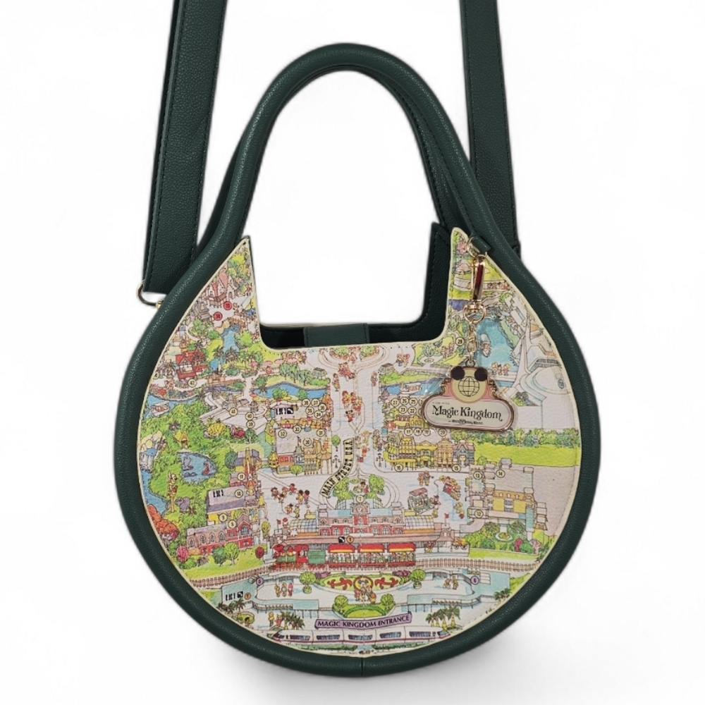 {Disney} Crossbody Bag - Walt Disney World 50th Anniversary - Map - Picture 3 of 15